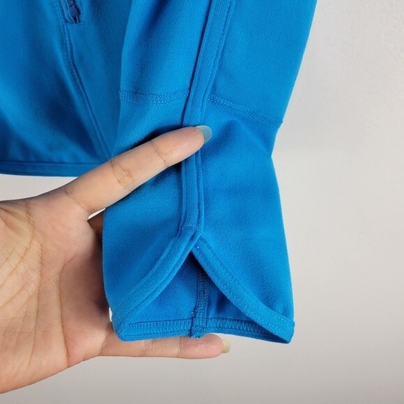 Zella Full Zip Tulip Cuff Long Sleeve Knit Athletic Track Jacket - Picture 6 of 10